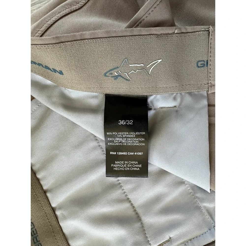 Greg Norman ML75 Microlux Golf Pants Lot Of 2 Mens 36x32 Gray Tan Khaki Stretch